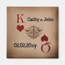 Vegas wedding  Save the date magnet