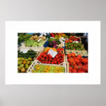 vegetable and fruit stand print