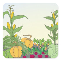 Vegetable Garden Square Sticker