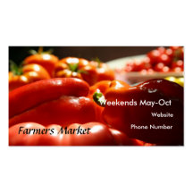 Vegetable Harvest Business Card Templates