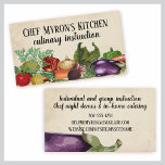 vegetable herb cooking pot business card business cards