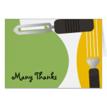 vegetable peeler food cooking kitchen note card... cards