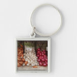 Vegetable - Sweet potatoes, Garlic, and Onions Keychains