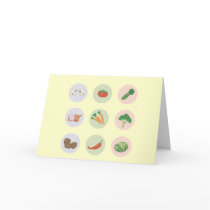 Vegetables Greeting Card- Blank