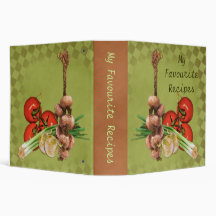 Vegetables Recipes Vinyl Binder