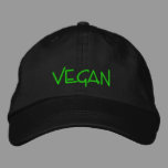 Végétalien chapeaux brodés