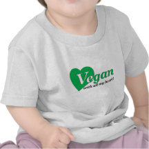 Végétalien de tout mon coeur t-shirts