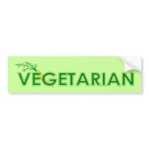 Vegetarian Bumper Sticker