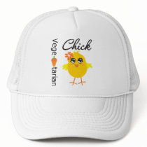 Vegetarian Chick Trucker Hats