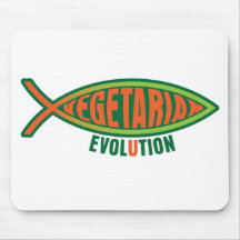 Vegetarian Evolution Mouse Pads
