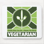 Vegetarian Flag Mouse Pad
