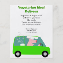 Vegetarian Meal Delivery Service Flyer Design