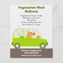 Vegetarian Meal Delivery Service Full Color Flyer