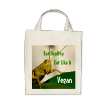 Vegetarian-Organic Grocery Tote Canvas Bag
