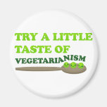 Vegetarian Peas Fridge Magnets