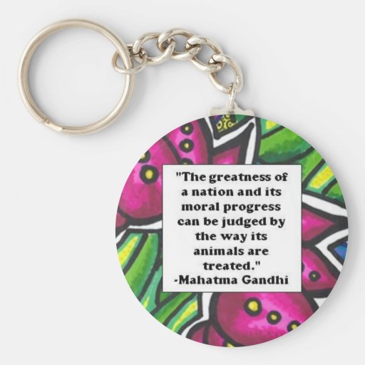 Vegetarian Quote Key Chains