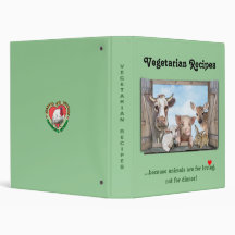 Vegetarian Recipes 3 Ring Binder