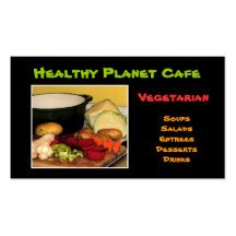 Vegetarian Restaurant Business Card