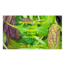 Vegetarian Restaurant Business Card Template