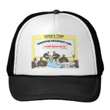 Vegetarian Turkey Offbeat Cartoon Funny Gifts Hats