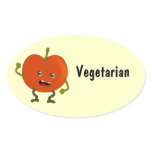 Vegetarian / Vegan Food Labels: Tomato Sticker