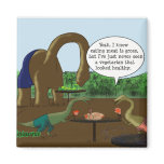 Vegetarian vs. Carnivore Fridge Magnets