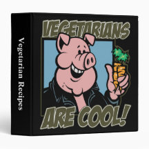 Vegetarians are Cool 3 Ring Binders