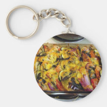 Veggie Casserole Keychain
