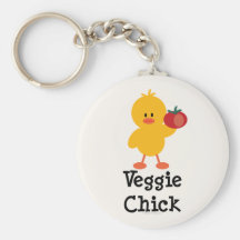 Veggie Chick Key Chain