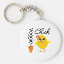 Veggie Chick Keychains
