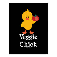 Veggie Chick Postcard