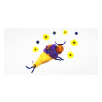Veggie Flower Buffalo Photo Card Template