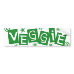 Veggie, For Vegetarians and Vegans Bumper Sticker bumper stickers