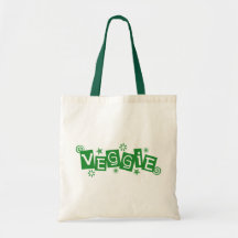 Veggie, For Vegetarians and Vegans Tote Bag