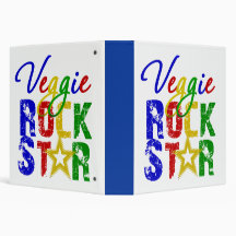 Veggie Rock Star 2 3 Ring Binders
