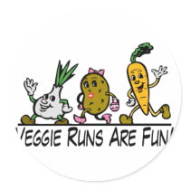 Veggie Runs Sticker