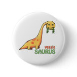 Veggie Saurus Button