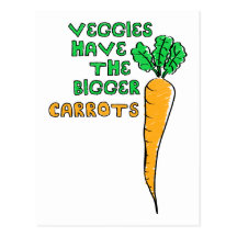 Veggies' Carrots Postcard