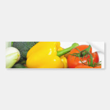 Vegtables In A basket Bumper Sticker