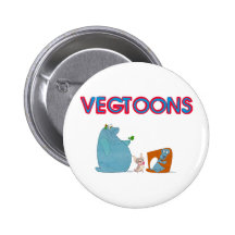 Vegtoons Pinback Button