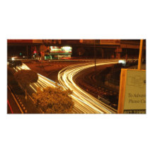 vehicle light line on road photo
