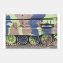 véhicule militaire autocollants en rectangle
