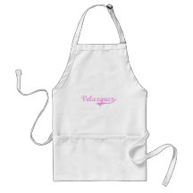 Velazquez Last Name Classic Style Apron