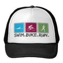 vélo de bain couru (triathlon) casquette de camionneur
