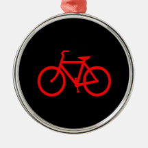 Vélo rouge ornement