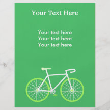 Vélo vert prospectus en couleur