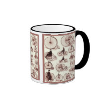 Velocipedes ~ Vintage Advertising Poster Mug