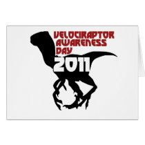 Velociraptor Awareness Day 2011 Greeting Card