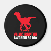 Velociraptor Awareness Day Fridge Magnet