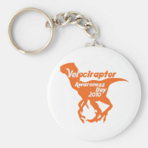 Velociraptor Awareness Day Key Chain